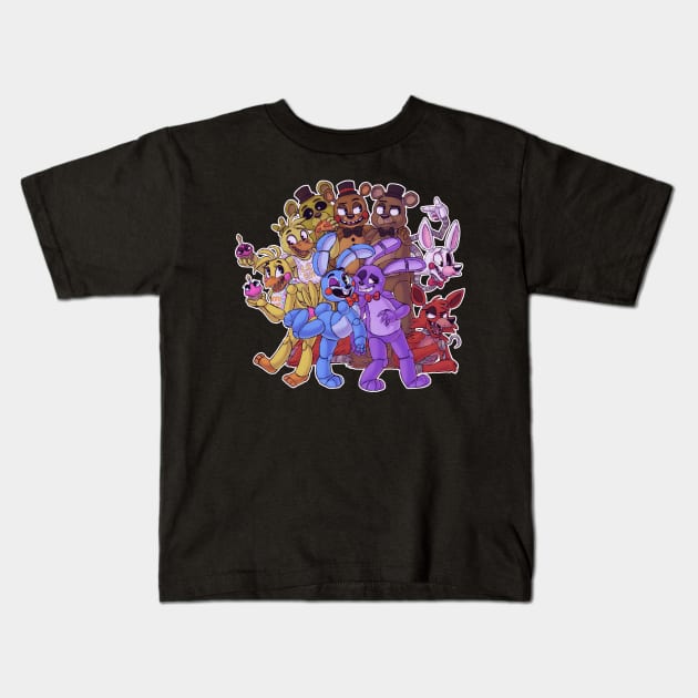 The Gang's All Here Kids T-Shirt by Nini